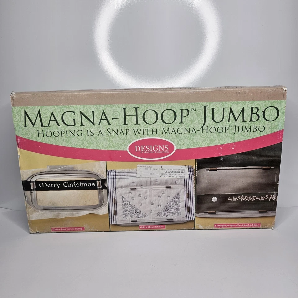 Magna-Hoop Jumbo A-SJ 7" x 12" for Baby Lock Brother  Machine Embroidery Hoop - Image 1 of 4