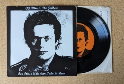GG Allin & The Jabbers For Those Who Can Take It Raw 7" Vinyl Record Foto 1 de 4