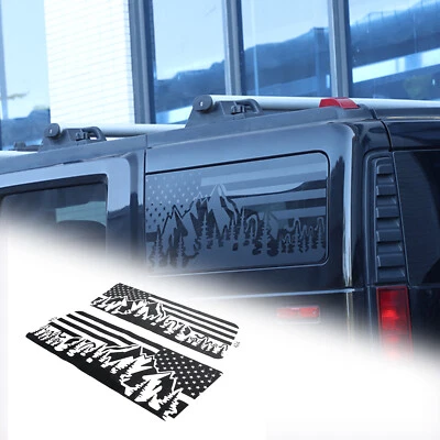 Наклейка на боковое стекло задней двери подходит для Hummer H2 2003-2009 ПВХ США - Изображение 1 из 4