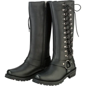 Z1R Savage Waterproof Women's Leather Motorcycle Street Boots - Picture 1 of 2