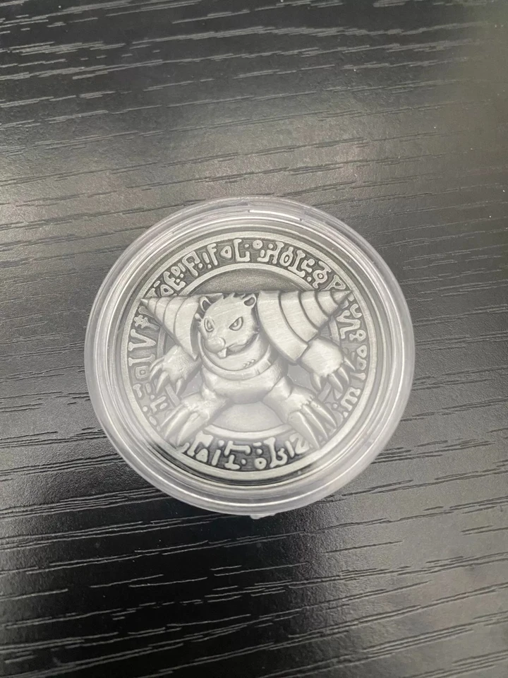 Yugioh Neo Spacian Grand Mole Silver Coin + Case - Image 1 of 1