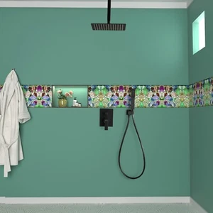 CASAINC Sistema doccia a pioggia 12 pollici doccia a mano valvola bilanciata a pressione soffitto - Foto 1 di 20