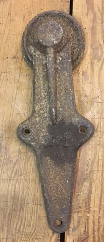 VINTAGE NO 1 CAST IRON BARN DOOR ROLLER SURE GRIP STAY ON MYERS NEY STAR LOUDEN Cover