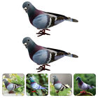 2 Pcs Garden Decor Prop Foams Bird Figurines Home Ornament Pigeon Toy