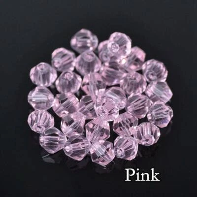 Wholesale 1000pcs 3mm Small Bicone Faceted Crystal Glass Loose Spacer Beads lot - Image 1 of 4