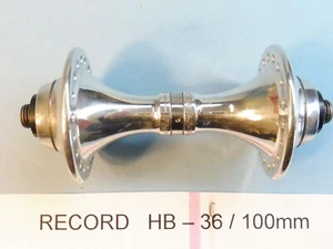 Cubo frontal Campagnolo Record SFQR - 36 / 100 mm (menos QR) - La heroica de lote antiguo - Imagen 1 de 3