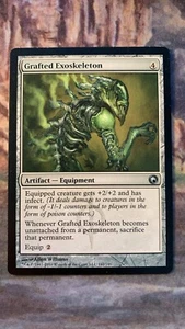1x Grafted Exoskeleton mtg Scars of Mirrodin Lightly Played LP - Picture 1 of 2