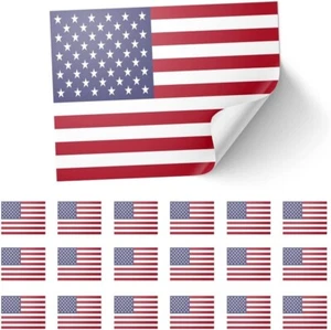20 X USA United States of America Flag Stickers - Rectangle Event 8.5 x 5.5cm - Picture 1 of 3