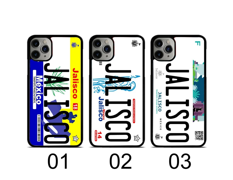 CAPA PARA TELEFONE PLACA MÉXICO/ESTADO DE JALISCO/FUNDA CELULAR JALISCO/QUALQUER TEXTO - Imagem 1 de 4