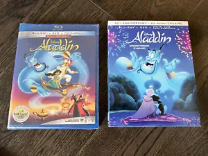 Disney Aladdin (1992) Blu-ray + DVD + Digital NEW Animated 30th Anniversary Ed. - Picture 1 of 1