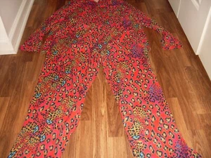 WOMENS WHITE MARK NIGHT WEAR 2 PIECE PAJAMA SET SIZE XL RED LEOPARD NWT - Picture 1 of 4