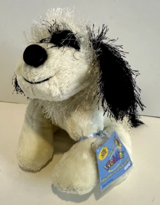 Плюшевая игрушка-животное Ganz Webkinz черно-белая нахальная собака HM192 8 дюймов с кодом - Изображение 1 из 3