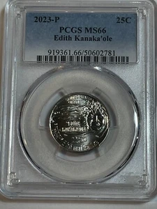 2023 P Edith Kanaka'ole 25c PCGS MS66 American Women Quarter - Picture 1 of 2