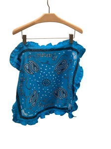 Ganni Organic Cotton Ruffle Bandana - Picture 1 of 3