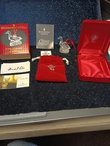 Waterford Crystal 2000 Christmas Ornament Six 6 Geese 12 Days Bag/Box Included - Picture 1 of 3