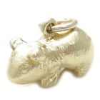 Guinea pig 9ct yellow gold charm pendant .375 x 1 Guineapigs charms