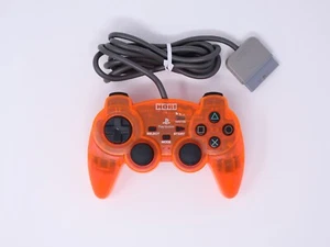 Hori PlayStation PS1 and PS2 Analog Sindou Pad Clear Red Tested US Seller - Picture 1 of 7