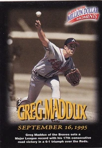 2-1997-98 (BRAVES) Fleer Million Dollar Moments #34&44 Greg Maddux&John Smoltz   - Picture 1 of 3