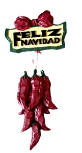 House of Lloyd Navidad Alrededor del Mundo Feliz Navidad 12" Adorno Resina Chile - Imagen 1 de 7