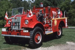 Anderson Ontario Canada 1942 Ford Bickle Brush Unit - Fire Apparatus Slide - Bild 1 von 1