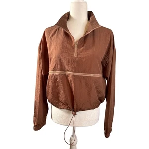 Sorella Damen Pullover Crop Top Jacke Viertelreißverschluss Kordelzug Freizeit Athleisure - Bild 1 von 8