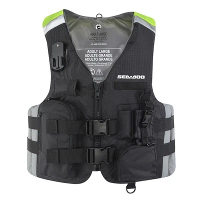 Sea-Doo Unisex Explorer PFD Life Vest Jacket with Pockets