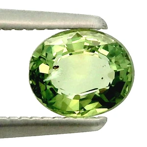 PIETRA PREZIOSA ZAFFIRO VERDE NATURALE 0,86 CT DEL MADAGASCAR - Foto 1 di 7