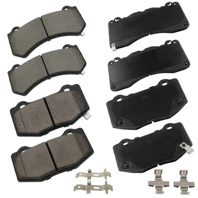 Front Rear Ceramic Brake Pad For Chevrolet Corvette Grand 2016-2019 Cadillac ATS - Image 1 of 4