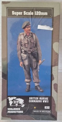 Verlinden 120mm (1/16) British Royal Marine Commando w/SMG Europe 1944 WWII 832 - Image 1 of 3