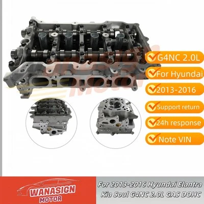 Cylinder Head Assembly For 2013-2016 Hyundai Elantra Kia Soul G4NC 2.0L GAS DOHC - Image 1 of 4
