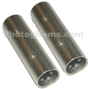 XLR Macho - XLR Macho Conector Extensor Adaptador 2Pk 4011F - Imagen 1 de 3