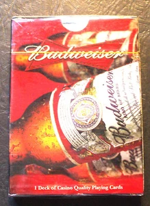Budweiser Spielkarten - Kartendeck - 1 Deck - New Old Stock - Red Cover Box - Bild 1 von 2