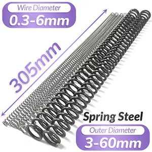 Molla a compressione lunghezza 305 mm molle a pressione OD 3-60 mm filo diametro 0,3 mm-6,0 mm - Foto 1 di 196