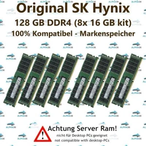 128 GB (8x 16 GB) RDIMM ECC REG DDR4-2400 HP ProLiant DL380 DL560 Gen9 G9 RAM - Picture 1 of 1