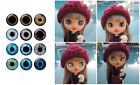 Color Eye Chips for 12" Blythe Doll Set 12 pairs Thin Glass DIY Accessories Toys