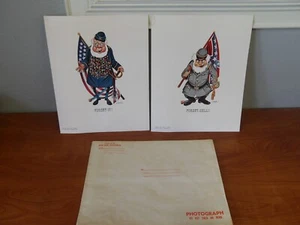 James F Martin Civil War 11"X14" Prints "Forget It" & "Forget Hell" Vtg 1958 &61 - Foto 1 di 22