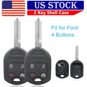 2 Remote Key Fob Case Cover Shell for 2012 2013 2014 2015 2016 Ford F-450 F-550 - Picture 1 of 7