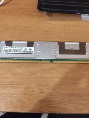 Samsung M395T5750EZ4-CE65 2GB X2(4gb Total) PC2-5300F 2Rx4 Buffered RAM Memory - Image 1 of 2