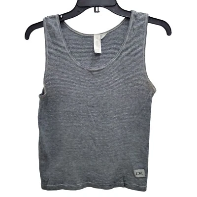 Camiseta sin mangas para dormir Donna Karan Intimates gris a rayas talla M para mujer Foto 1 de 4