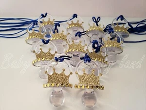 Prince 12 Pacifier Necklace Baby Shower Decoration Favors Prizes Game It's a Boy - Picture 1 of 6