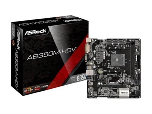 ASRock AB350M-HDV AM4 AMD Promontory B350 Micro ATX AMD Motherboard-OEM NEW - Picture 1 of 6