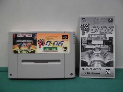 SNES -- SUPER F1 CIRCUS LIMITED -- Can save. Super famicom. Japan game. 12928 - Image 1 of 4