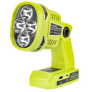 1120LM Flashlight for Ryobi LED Spotlight Cordless LED Work Light Jobsite Light - Picture 1 of 7