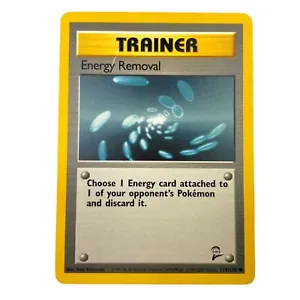 Pokemon Card 119/130 Energy Removal Trainer 1999 WOTC  - Picture 1 of 13