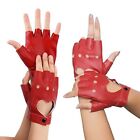 Men Five Finger Gloves PU Leather Gloves Cosplay  Mittens Ladys Driving Dress