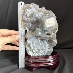 1836g Large Alxa Gobi Desert Botryoidal Agate Showcase, Healing #24170 - Picture 1 of 12