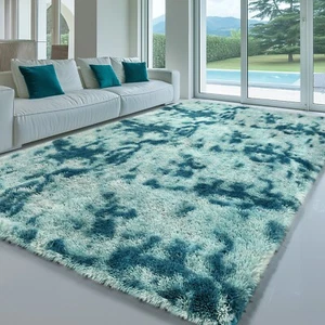 Large Soft Plush Shag Rug – Non-Slip Area Carpet for Living Room & Bedroom - Picture 1 of 36