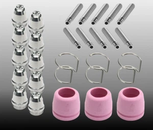 26pcs/set Tips For Lotos Plasma Cutter Consumable LTP5000D LTPDC2000 LTPAC2500 - Foto 1 di 10