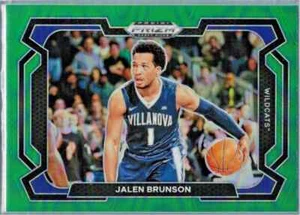Selecciones del draft de Panini Prizm 2024 - Jalen Brunson variación verde Prizm #22 - Imagen 1 de 2