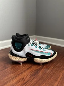 Rare Nike Men Alpha Huarache Elite 4 Mid Metal Baseball Cleats Sz 11 FZ7344-101 - Picture 1 of 6